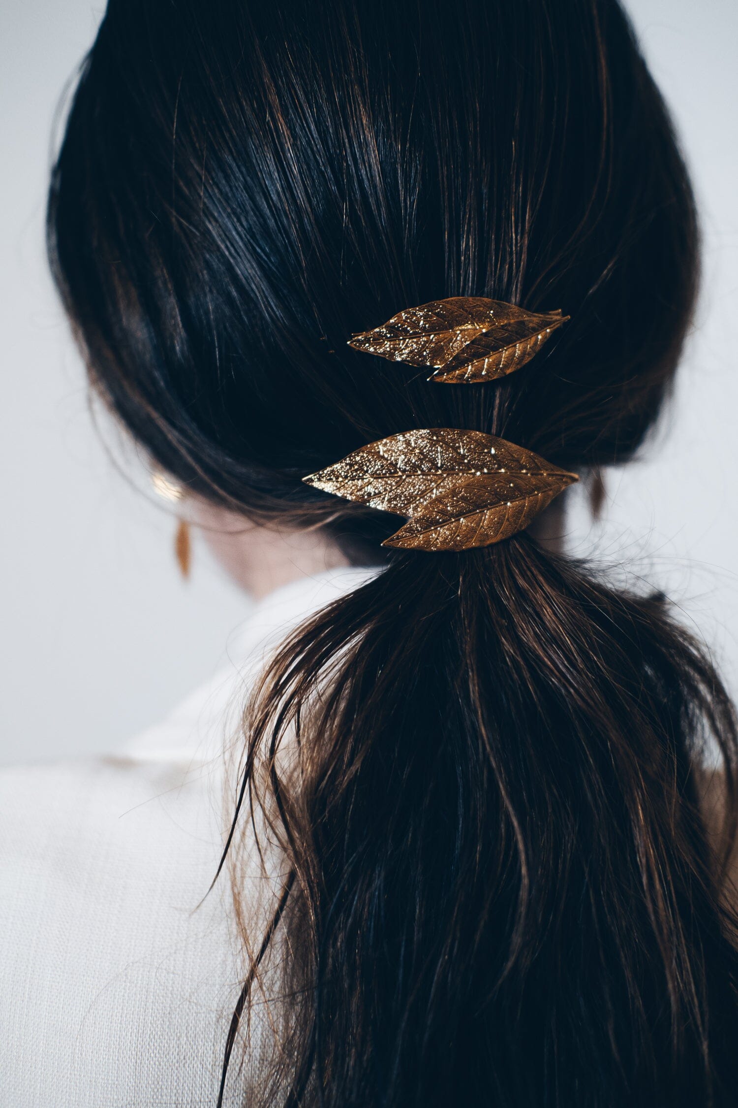 Barrette Thalie Or Feuilles Accessoires Monsieur Simone