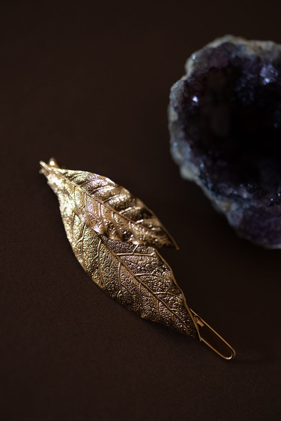 Barrette Thalie Or Feuilles Accessoires Monsieur Simone