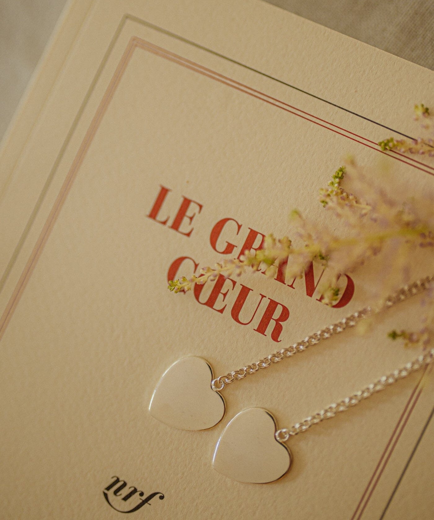 Boucles d'Oreilles Pendantes Aphrodite Argent Coeur Boucles d'Oreilles Monsieur Simone