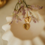 Boucles d'Oreilles Pendantes Aphrodite Or Coeur Boucles d'Oreilles Monsieur Simone