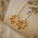 Boucles d'Oreilles Pendantes Chloris Or Fleurs Boucles d'Oreilles Monsieur Simone