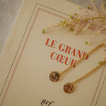 Boucles d'Oreilles Pendantes Hestia Or Ronds Martelés Boucles d'Oreilles Monsieur Simone