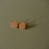 Boucles d'Oreilles Puces Aphrodite Or Coeur Boucles d'Oreilles Monsieur Simone
