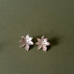 Boucles d'Oreilles Puces Chloris Argent Fleurs Boucles d'Oreilles Monsieur Simone