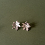 Boucles d'Oreilles Puces Chloris Argent Fleurs Boucles d'Oreilles Monsieur Simone