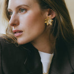 Boucles d'Oreilles Puces Chloris Or Fleurs Boucles d'Oreilles Monsieur Simone