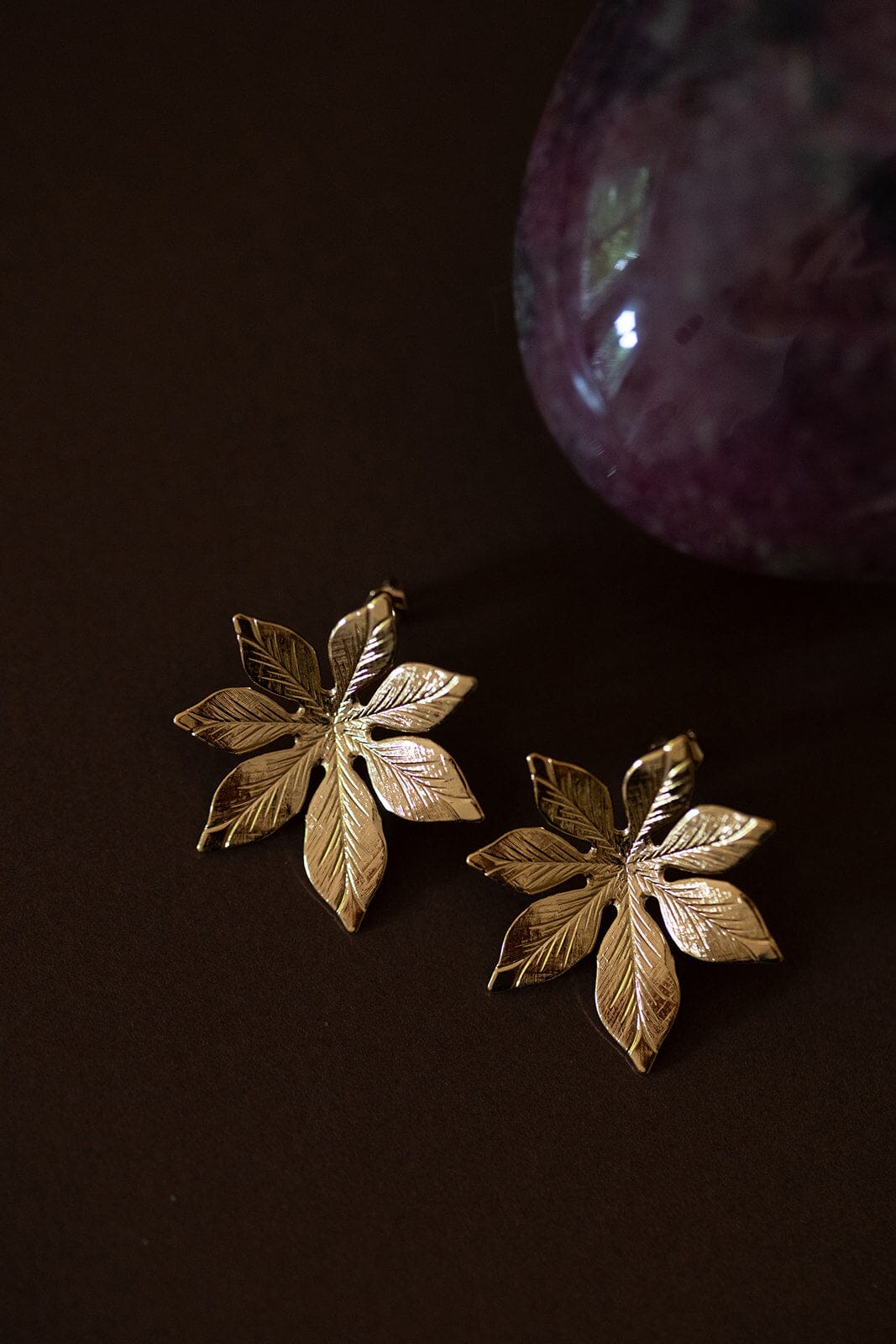 Boucles d'Oreilles Puces Chloris Or Fleurs Boucles d'Oreilles Monsieur Simone