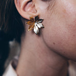 Boucles d'Oreilles Puces Chloris Or Fleurs Boucles d'Oreilles Monsieur Simone