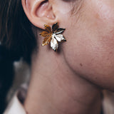 Boucles d'Oreilles Puces Chloris Or Fleurs Boucles d'Oreilles Monsieur Simone