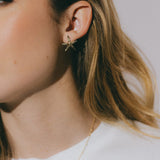 Boucles d'Oreilles Puces Cléia Argent Étoiles Boucles d'Oreilles Monsieur Simone