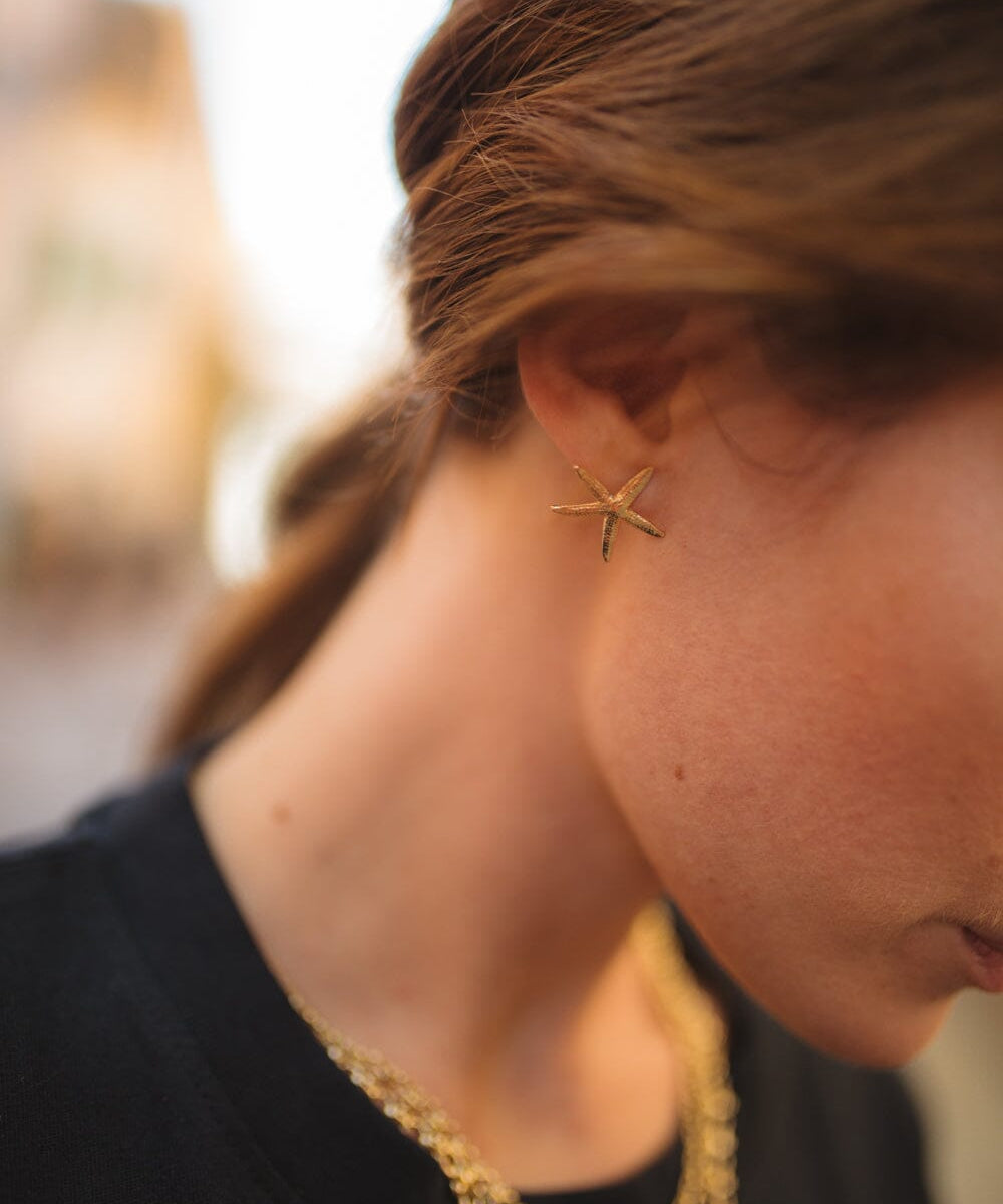 Boucles d'Oreilles Puces Cléia Argent Étoiles Boucles d'Oreilles Monsieur Simone