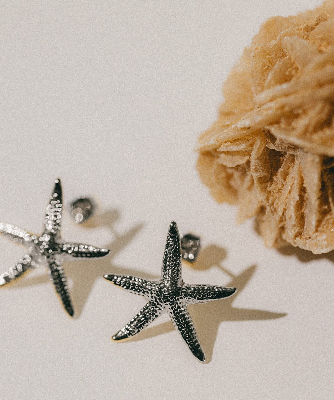 Boucles d'Oreilles Puces Cléia Argent Étoiles Boucles d'Oreilles Monsieur Simone