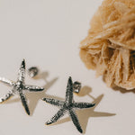 Boucles d'Oreilles Puces Cléia Argent Étoiles Boucles d'Oreilles Monsieur Simone