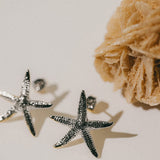 Boucles d'Oreilles Puces Cléia Argent Étoiles Boucles d'Oreilles Monsieur Simone