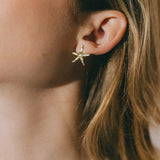 Boucles d'Oreilles Puces Cléia Or Étoiles Boucles d'Oreilles Monsieur Simone