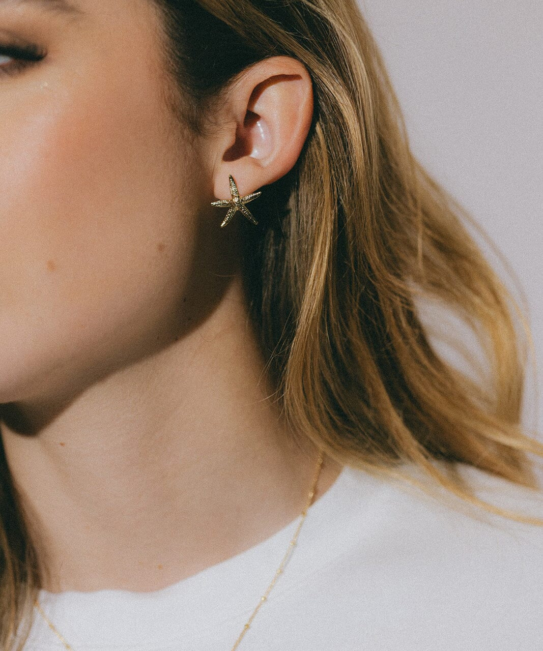 Boucles d'Oreilles Puces Cléia Or Étoiles Boucles d'Oreilles Monsieur Simone