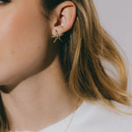 Boucles d'Oreilles Puces Cléia Or Étoiles Boucles d'Oreilles Monsieur Simone