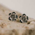 Boucles d'Oreilles Puces Gaïa Argent Fleurs Boucles d'Oreilles Monsieur Simone