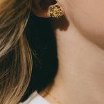 Boucles d'Oreilles Puces Gaïa Argent Fleurs Boucles d'Oreilles Monsieur Simone