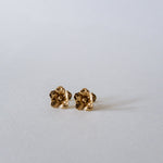 Boucles d'Oreilles Puces Gaïa Or Fleurs Boucles d'Oreilles Monsieur Simone