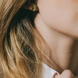 Boucles d'Oreilles Puces Héra Argent Feuilles Boucles d'Oreilles Monsieur Simone