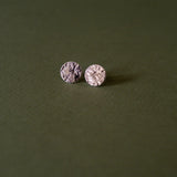 Boucles d'Oreilles Puces Hestia Argent Ronds Martelés Boucles d'Oreilles Monsieur Simone