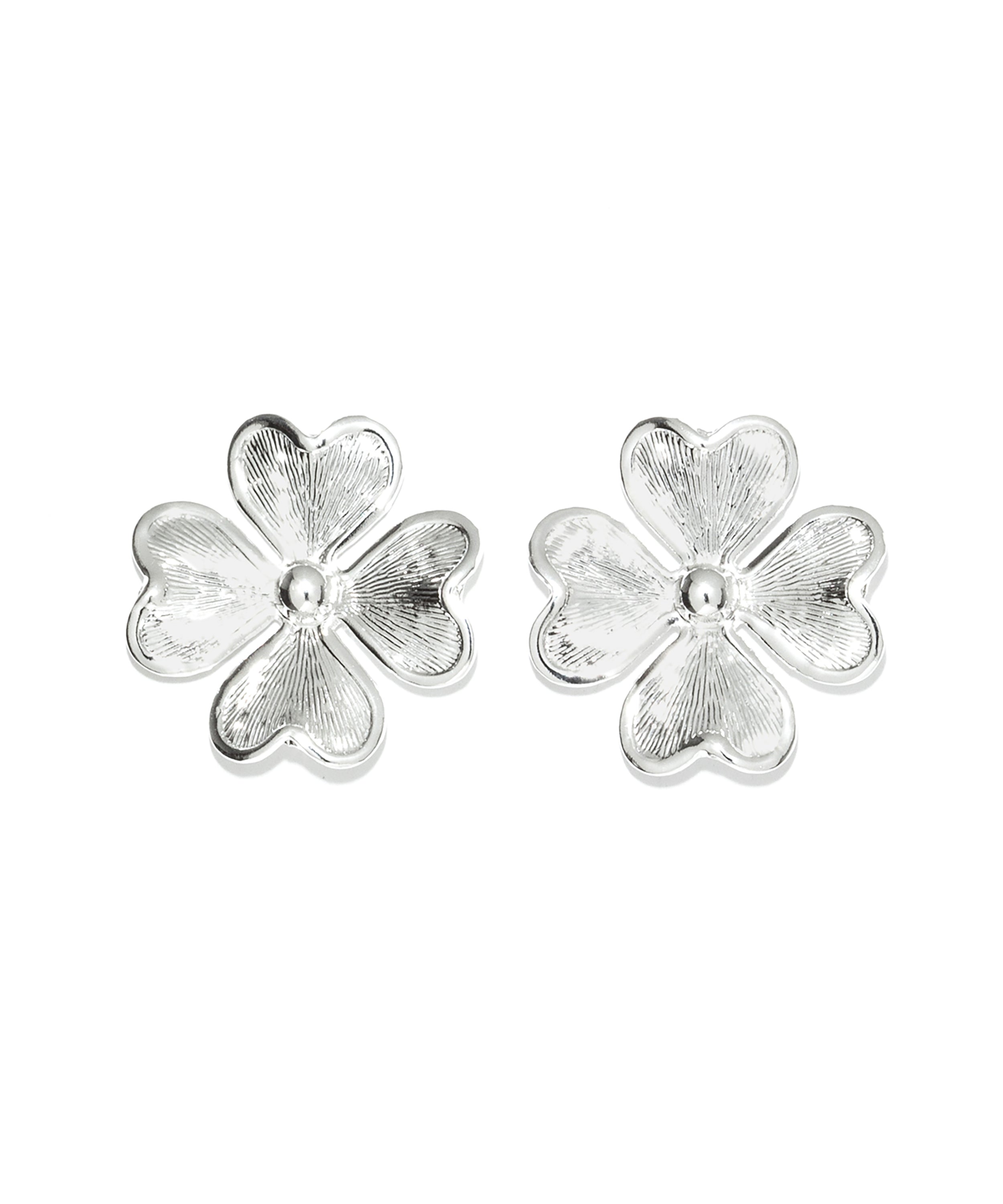 Boucles d'Oreilles Puces Léon Argent Trèfles Boucles d'oreilles Monsieur Simone