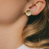 Boucles d'Oreilles Puces Maïa Argent Fleurs Boucles d'Oreilles Monsieur Simone