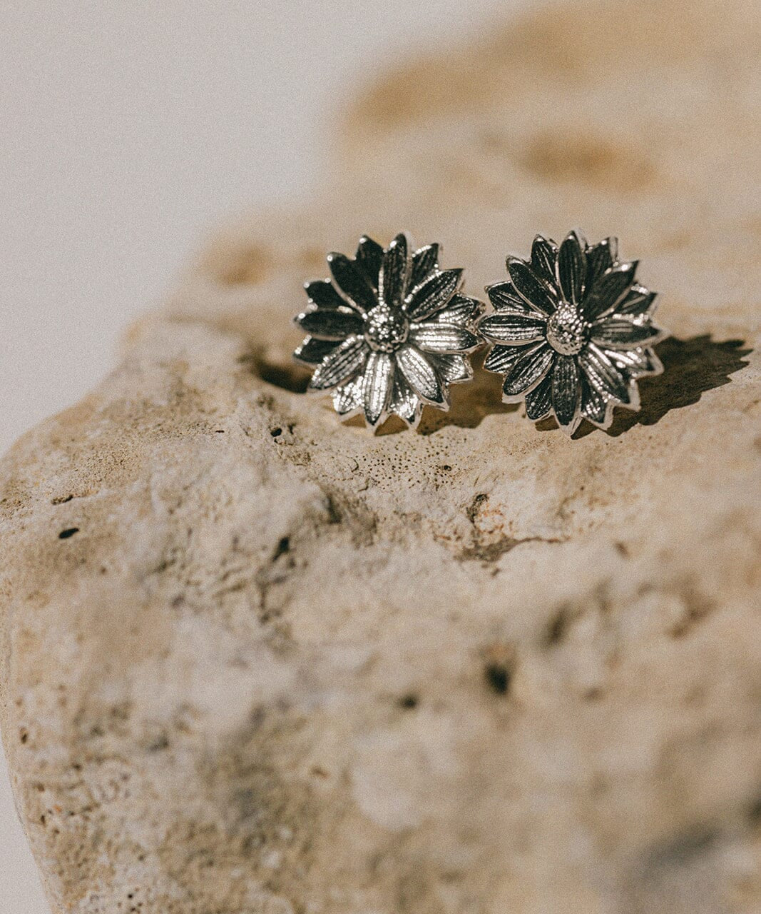 Boucles d'Oreilles Puces Maïa Argent Fleurs Boucles d'Oreilles Monsieur Simone