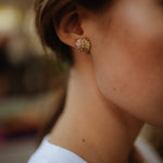 Boucles d'Oreilles Puces Maïa Argent Fleurs Boucles d'Oreilles Monsieur Simone