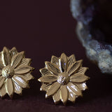 Boucles d'Oreilles Puces Maïa Or Fleurs Boucles d'Oreilles Monsieur Simone