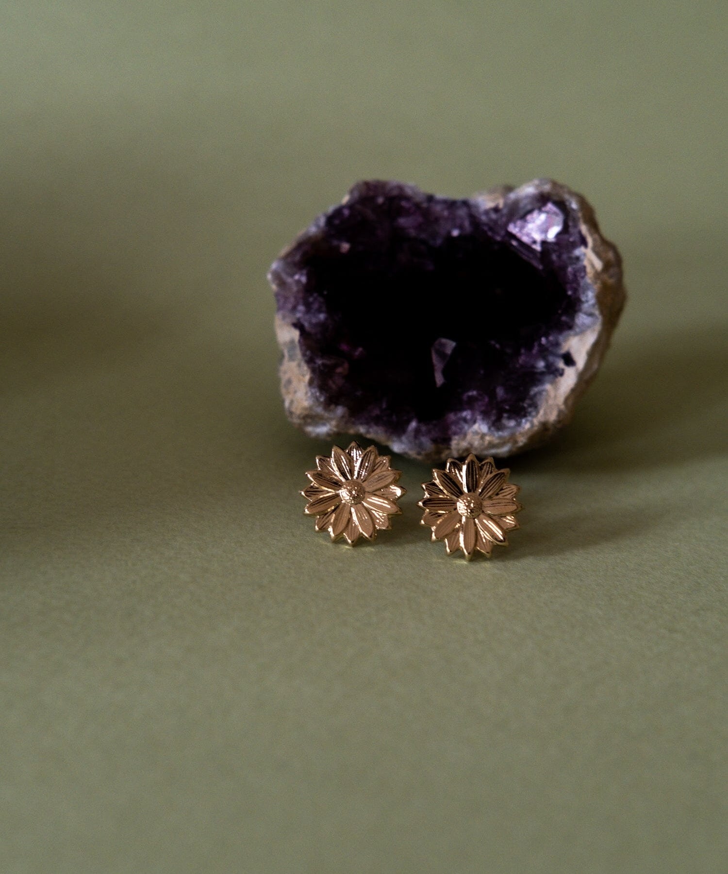 Boucles d'Oreilles Puces Maïa Or Fleurs Boucles d'Oreilles Monsieur Simone