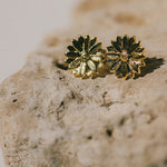 Boucles d'Oreilles Puces Maïa Or Fleurs Boucles d'Oreilles Monsieur Simone