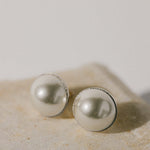 Boucles d'Oreilles Puces Nélya Argent Perles Boucles d'Oreilles Monsieur Simone