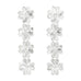 Boucles d'Oreilles Puces Pendantes Léon Argent Trèfles Boucles d'oreilles Monsieur Simone