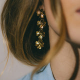 Boucles d'Oreilles Puces Pendantes Léon Argent Trèfles Boucles d'oreilles Monsieur Simone