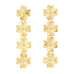 Boucles d'Oreilles Puces Pendantes Léon Or Trèfles Boucles d'oreilles Monsieur Simone
