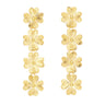 Boucles d'Oreilles Puces Pendantes Léon Or Trèfles Boucles d'oreilles Monsieur Simone