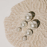 Boucles d'Oreilles Puces Pendantes Nélya Argent Perles Boucles d'Oreilles Monsieur Simone