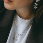 Boucles d'Oreilles Puces Pendantes Raoul Argent Étoiles Boucles d'oreilles Monsieur Simone