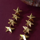 Boucles d'Oreilles Puces Pendantes Raoul Or Étoiles Boucles d'oreilles Monsieur Simone