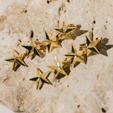 Boucles d'Oreilles Puces Pendantes Raoul Or Étoiles Boucles d'oreilles Monsieur Simone