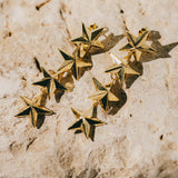 Boucles d'Oreilles Puces Pendantes Raoul Or Étoiles Boucles d'oreilles Monsieur Simone