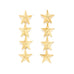 Boucles d'Oreilles Puces Pendantes Raoul Or Étoiles Boucles d'oreilles Monsieur Simone