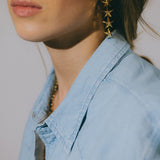 Boucles d'Oreilles Puces Pendantes Raoul Or Étoiles Boucles d'oreilles Monsieur Simone