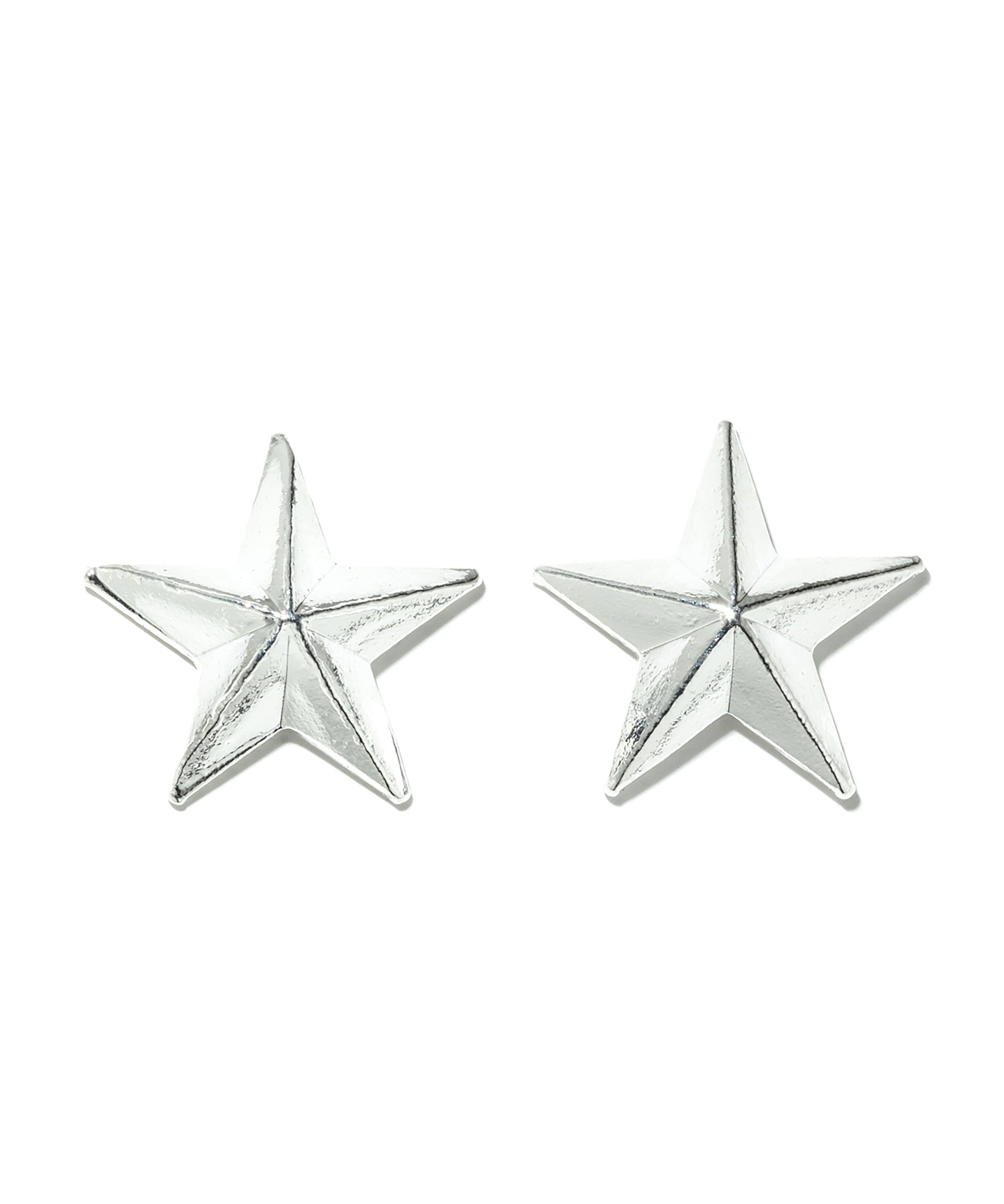 Boucles d'Oreilles Puces Raoul Argent Étoiles Boucles d'oreilles Monsieur Simone