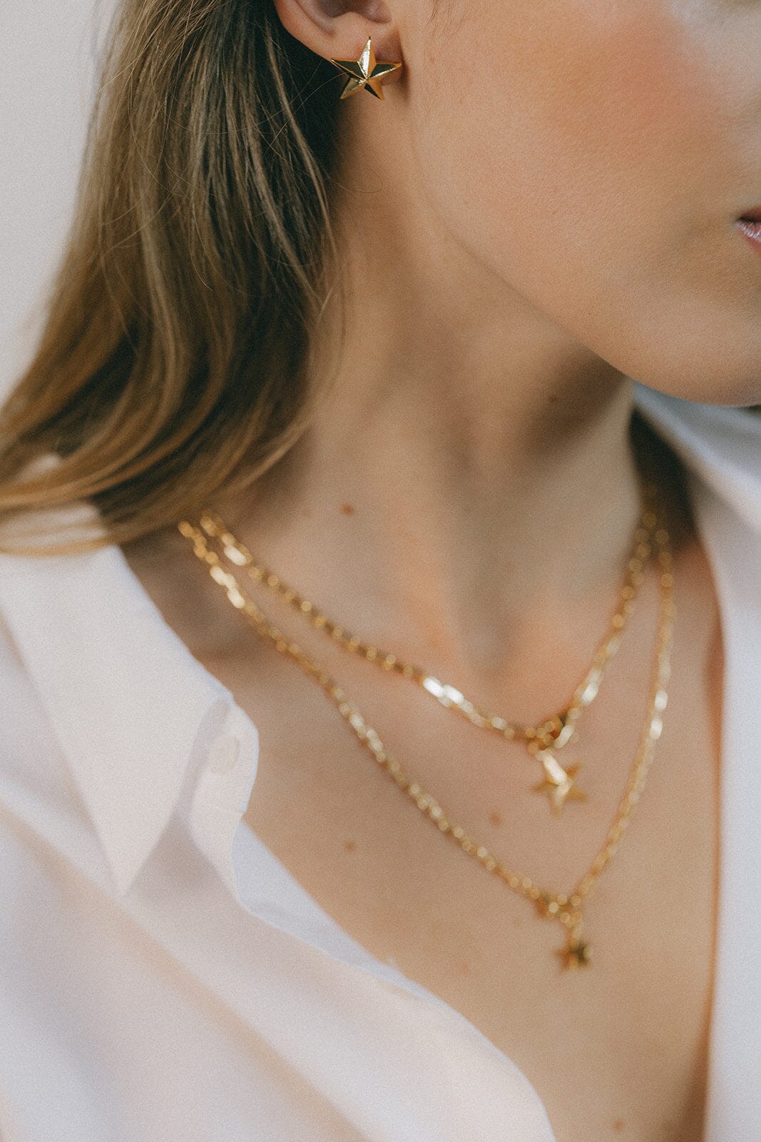 Boucles d'Oreilles Puces Raoul Argent Étoiles Boucles d'oreilles Monsieur Simone