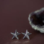 Boucles d'Oreilles Puces Raoul Argent Étoiles Boucles d'oreilles Monsieur Simone