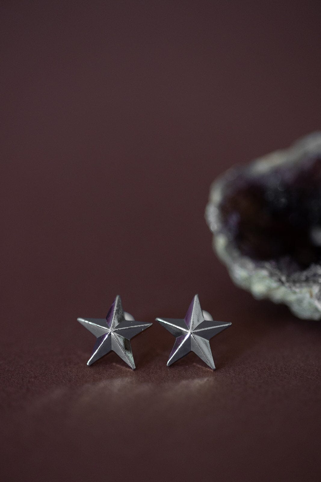 Boucles d'Oreilles Puces Raoul Argent Étoiles Boucles d'oreilles Monsieur Simone