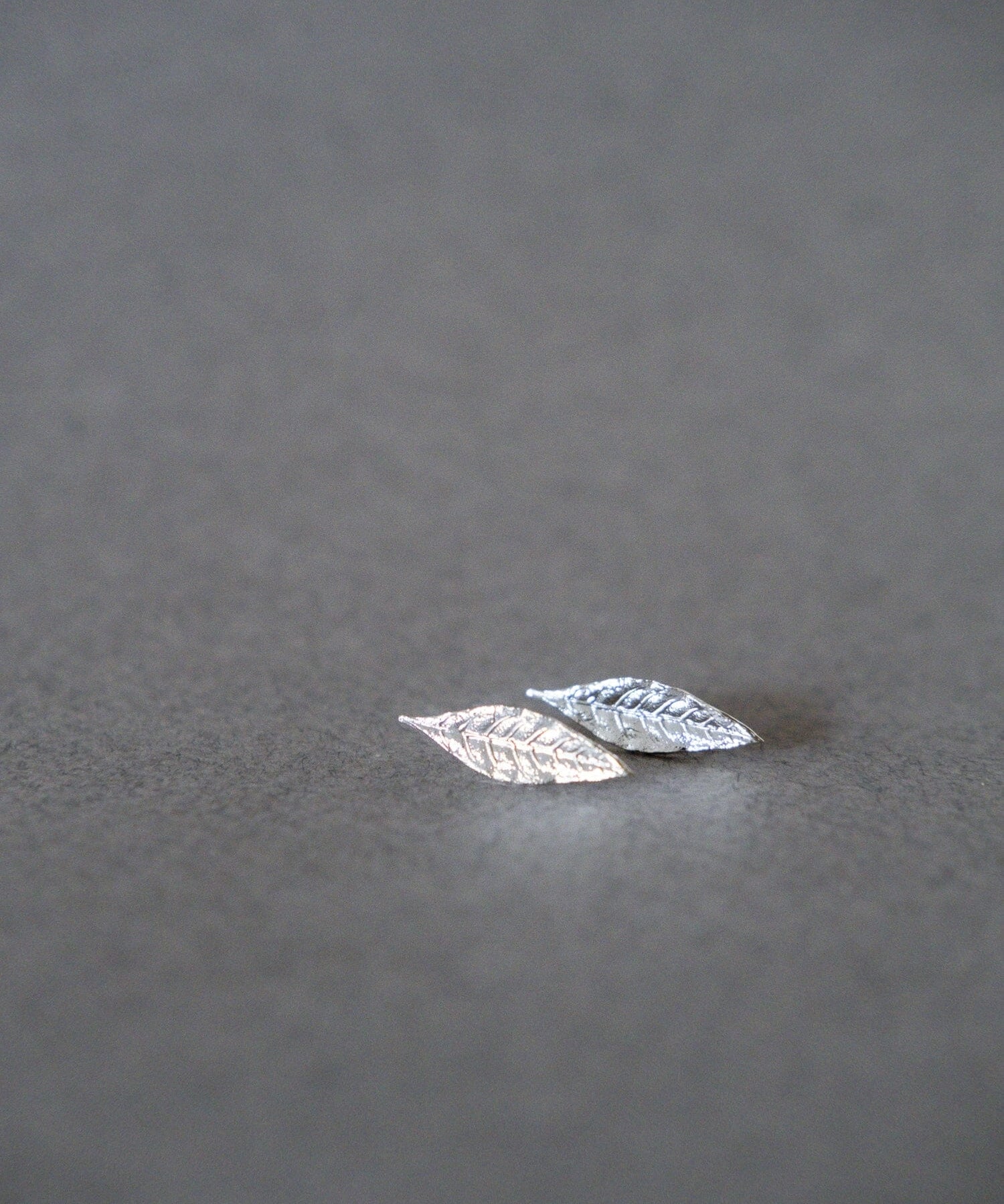 Boucles d'Oreilles Puces Thalie Argent Feuilles Boucles d'Oreilles Monsieur Simone
